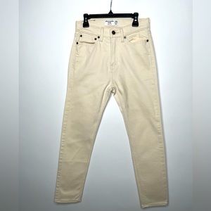 BOY’S ABERCROMBIE JEANS WORN 1 Time JEANS. There more like a Cream color. Nice!